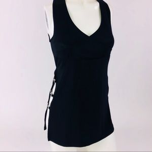 Pia Clothing USA Side Split Tunic Tank Top